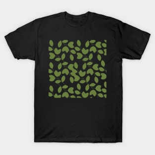 Hearty leaves blck T-Shirt
